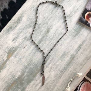 Long feather necklace ✨